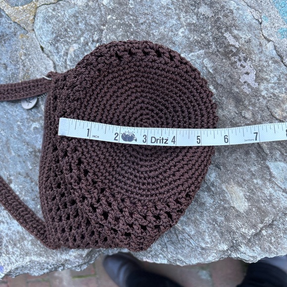 The Sak Dark Brown Crochet shoulder bag new without tags - Picture 7 of 8